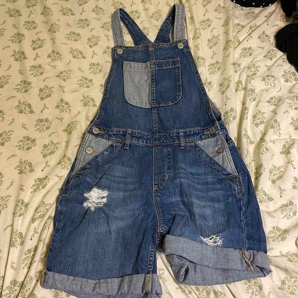 GAP KIDS two toned overalls size XL Reg